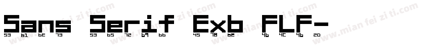 Sans Serif Exb FLF字体转换